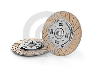 Clutch disc car on white background