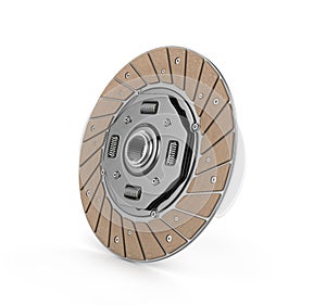 Clutch disc car on white background