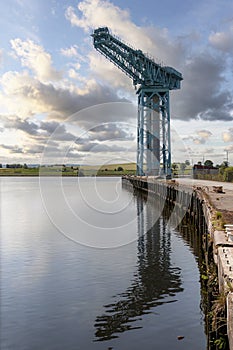 Clydebank Titan Crane with Reflection