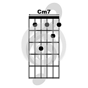 Cm7 guitar chord icon