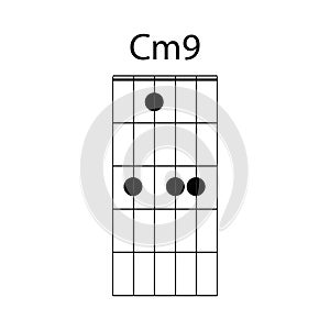 Cm9 guitar chord icon