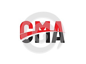 CMA Letter Initial Logo Design Vector Illustration photo