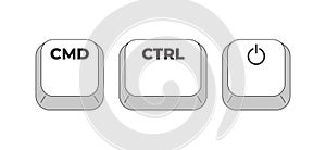 CMD CTRL Power grayscale keyboard hotkey
