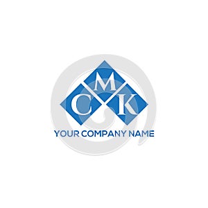 CMK letter logo design on WHITE background. CMK creative initials letter logo concept. photo