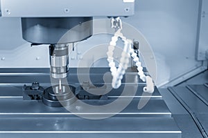 The CMM laser probe attach on the CNC machine .