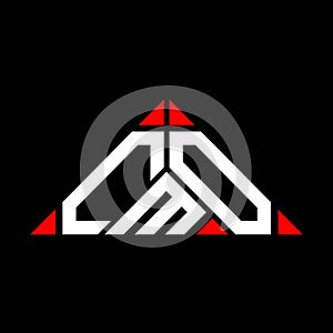 CMO letter logo creative design with vector graphic,