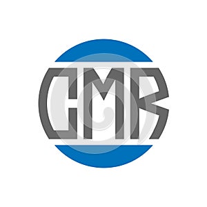 CMR letter logo design on white background. CMR creative initials circle logo concept.