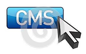 CMS blue cursor and button