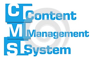 CMS - Content Management System Blue Abstract Stripes