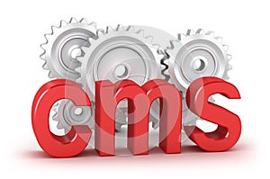 CMS : content management system concept