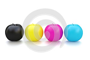 CMYK Apple fruit