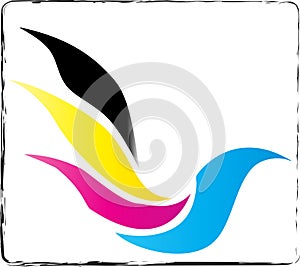 CMYK bird