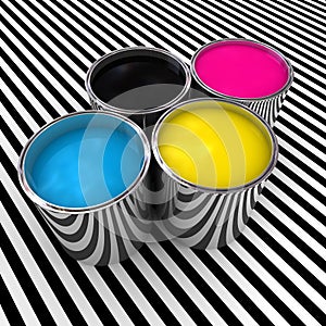 Cmyk color paint background