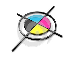 CMYK color target