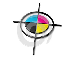 CMYK color target