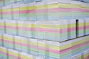 CMYK colors on printed sheets