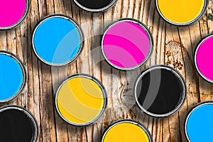 CMYK colors in tin cans