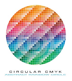 CMYK colours palette for Abstract Background