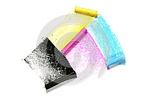 Cmyk crayons