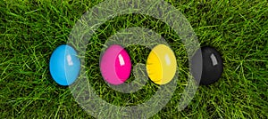 CMYK easter eggs