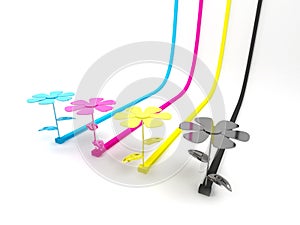Cmyk flower