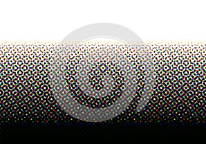 CMYK halftone seamless pattern.