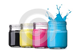 Cmyk ink photo