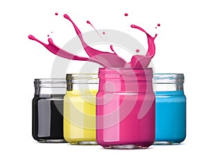 Cmyk ink photo