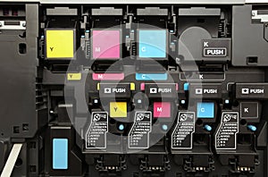 CMYK ink cartridges for laser copier machine