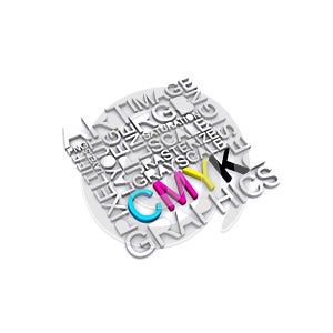 cmyk letters