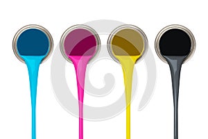 CMYK Paint photo