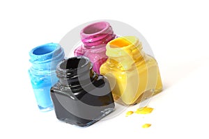 CMYK paint buckets