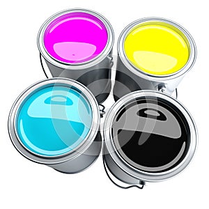 CMYK paint can