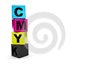 Cmyk palette cubes