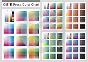 CMYK Press Color Chart photo