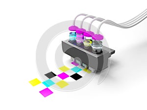 Cmyk print cartridge