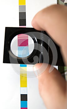 CMYK printing color bar