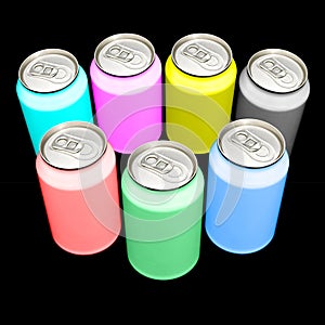 CMYK and RGB cans