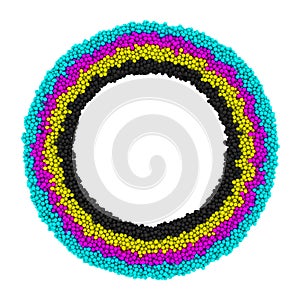 CMYK round frame
