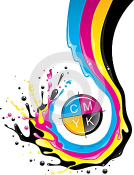 CMYK splash