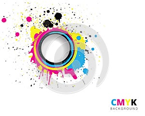 CMYK splash background