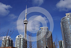 CN tower, Downtown Toronto, Ontario, Canada