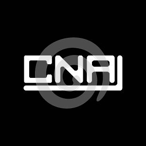 CNA letter logo creative design with vector graphic, CNA