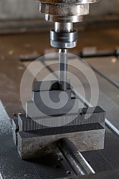 cnc automatic drilling machine at work