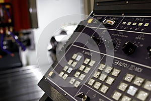 CNC control panel of lathe machining center
