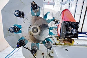 CNC Cutting Tools Detail Seen From Underneath