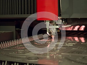CNC gas cutting metal sheet