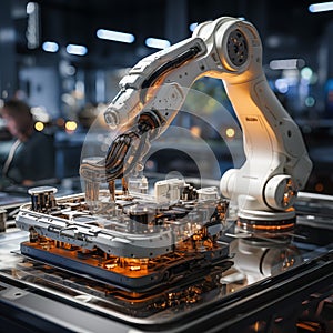 CNC lathe machine and collaborative robot loading the workpiece,Collaborative Robot,