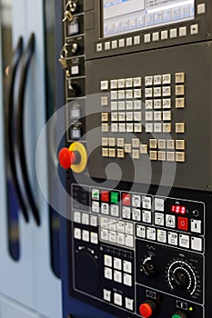 CNC lathe machine control panel