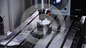 Cnc machine lathe industry. Metalworking with a computer-controlled milling machine